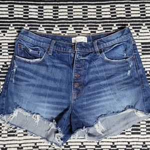 Abercrombie & Fitch curve love high rise shorts